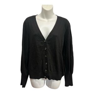 Marked By Reunited Clothing Classic Black Women's Cardigan size XL